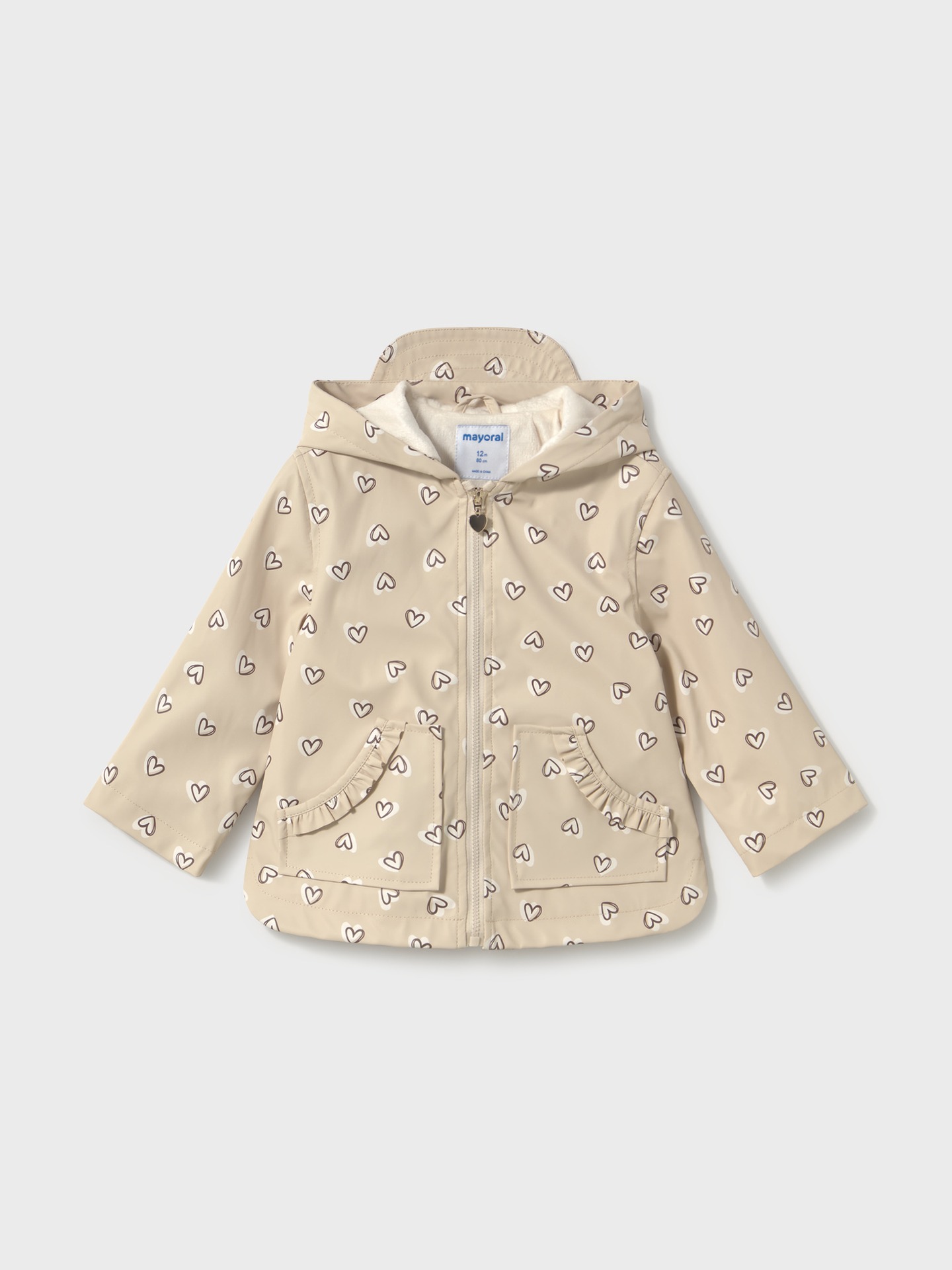 Capa de Chuva Estampada com Capuz