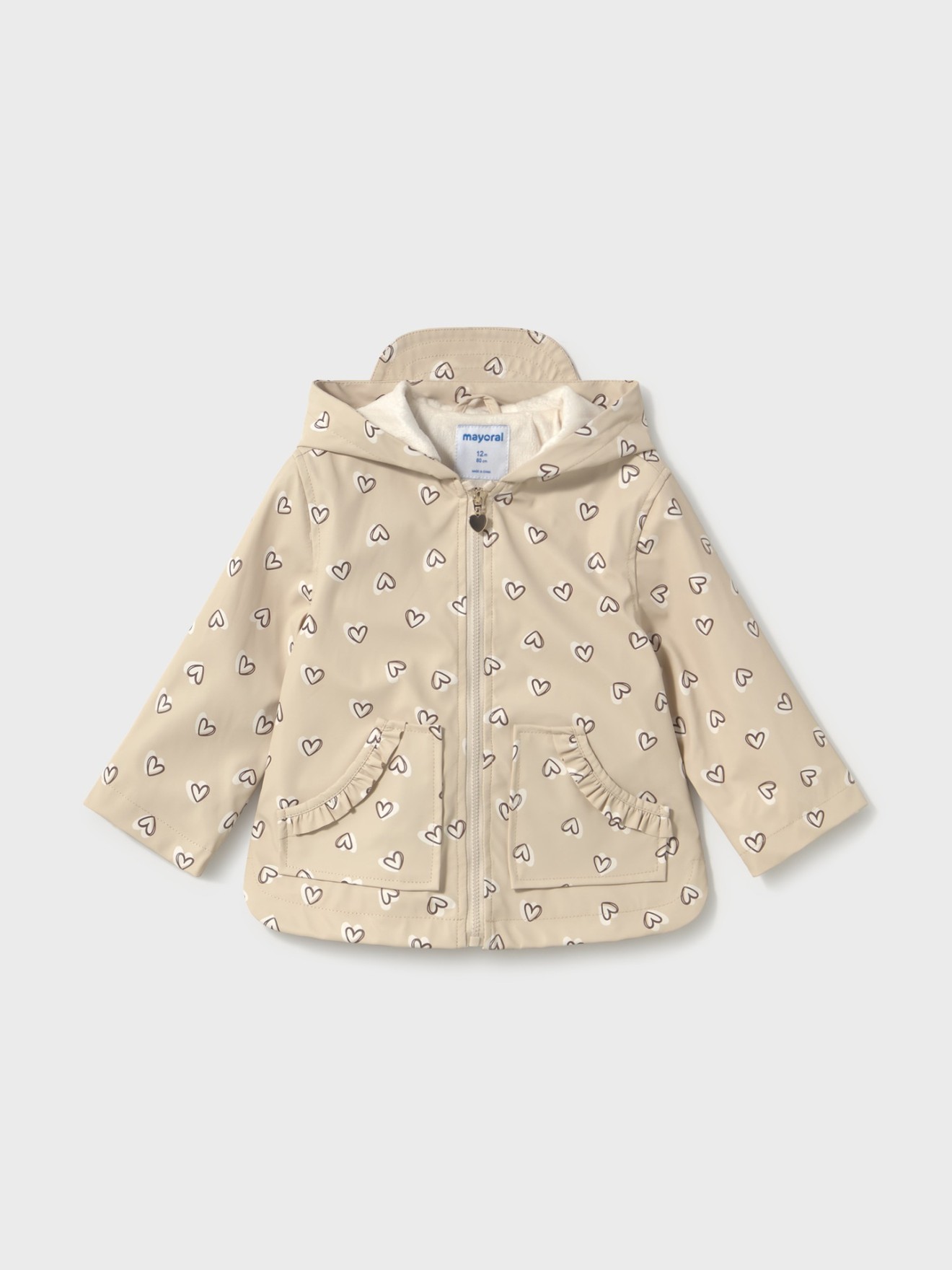 Capa de Chuva Estampada com Capuz