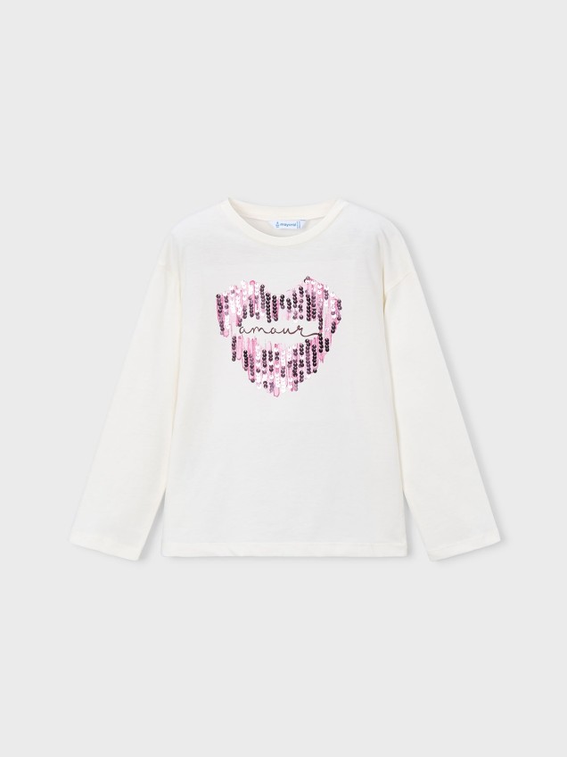 Camisola de Manga Comprida com Lantejoulas