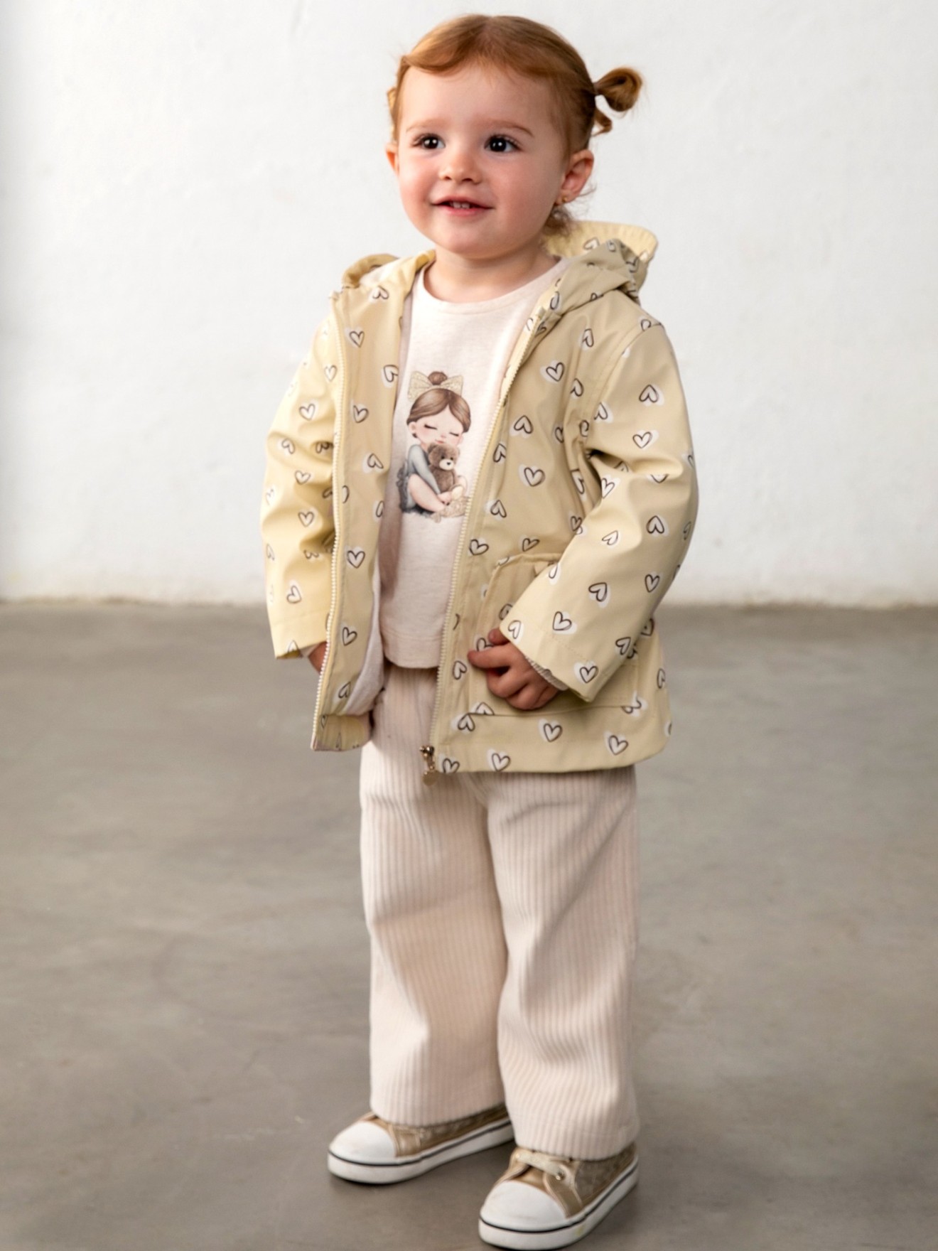 Capa de Chuva Estampada com Capuz