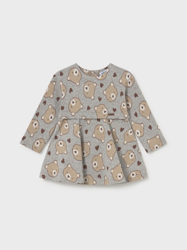 Vestido de Malha Jacquard