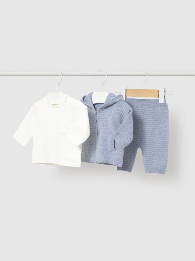 Conjunto de Três Peças para Bebé