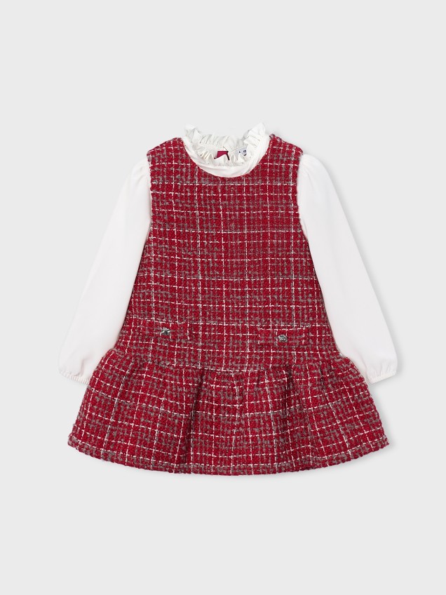Conjunto Combinado de Vestido e Blusa