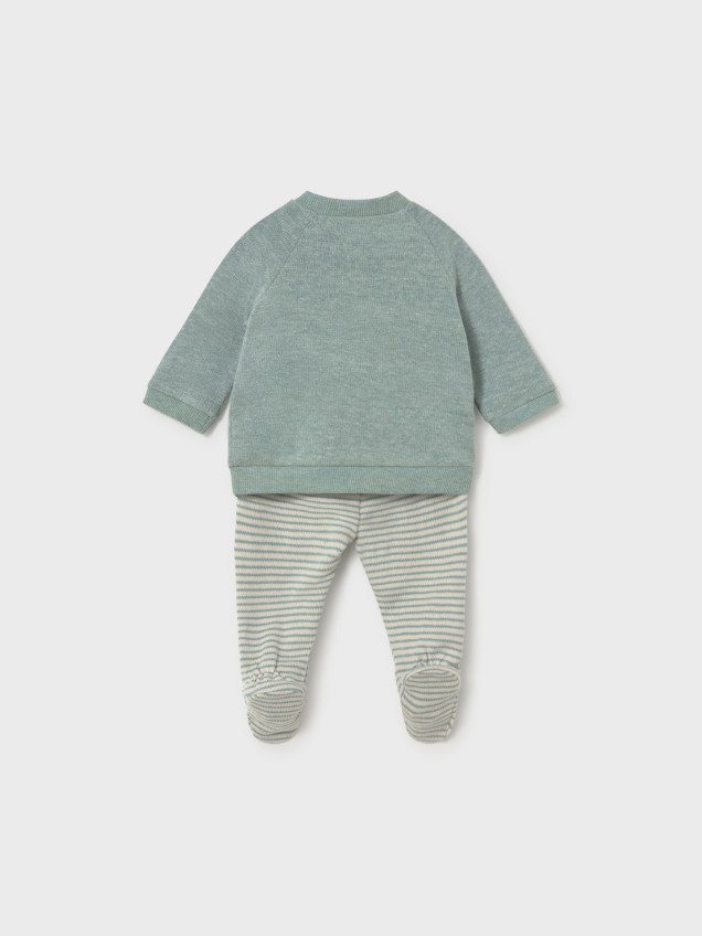 Conjunto de Bebé com Camisola e Calças com Pé