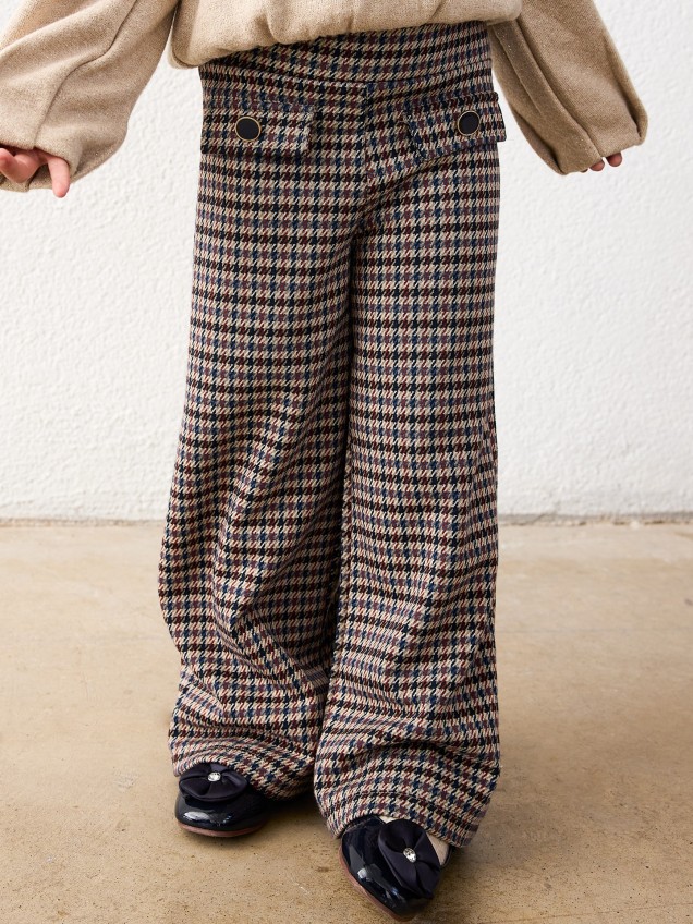 Calças em Jacquard