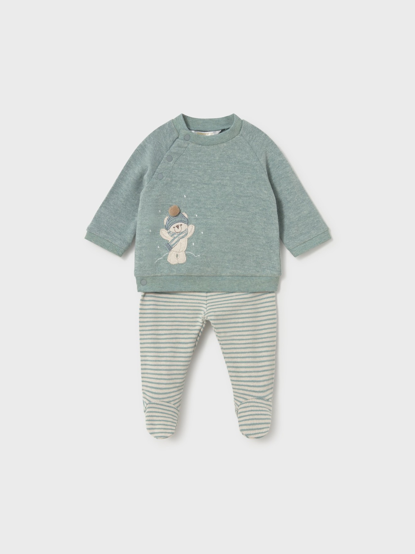 Conjunto de Bebé com Camisola e Calças com Pé