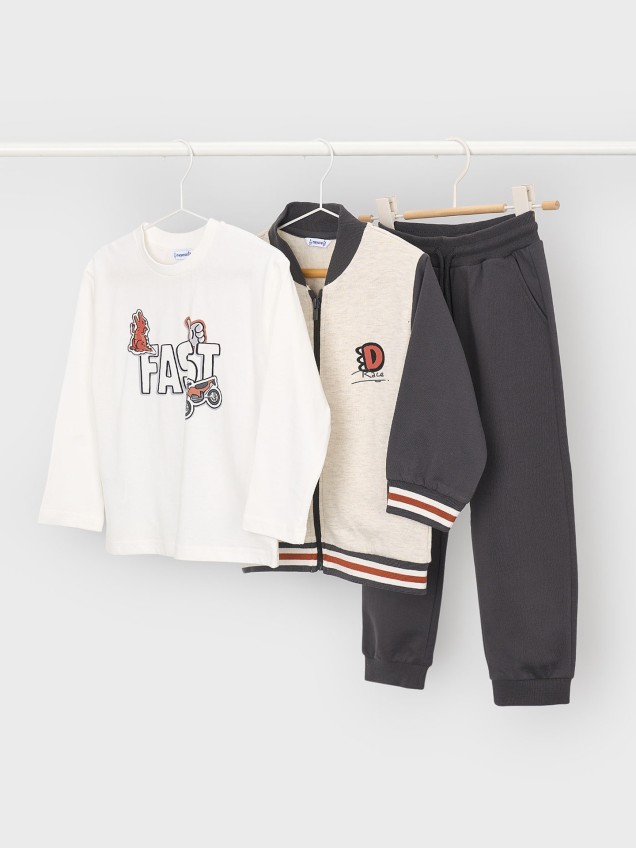 Conjunto de Fato de Treino de Três Peças