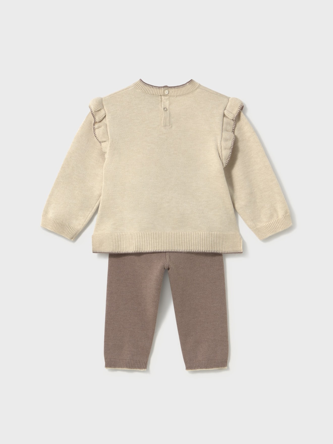 Conjunto de Camisola e Calças em Malha