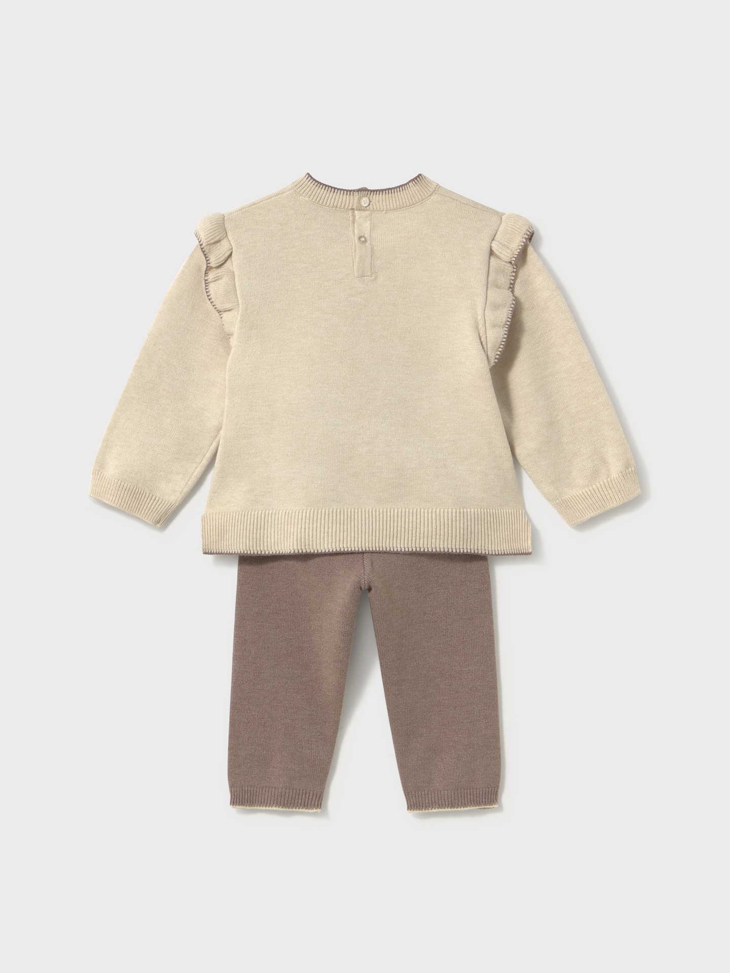 Conjunto de Camisola e Calças em Malha