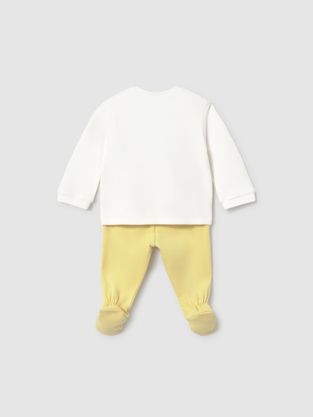 Conjunto de Camisola e Calças com Pé
