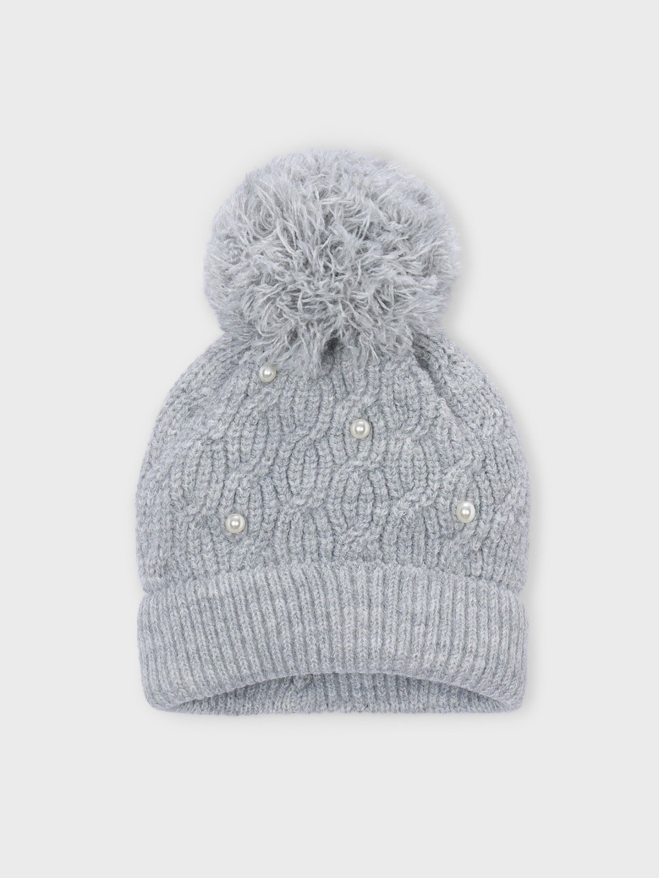 Gorro de Malha com Pérolas