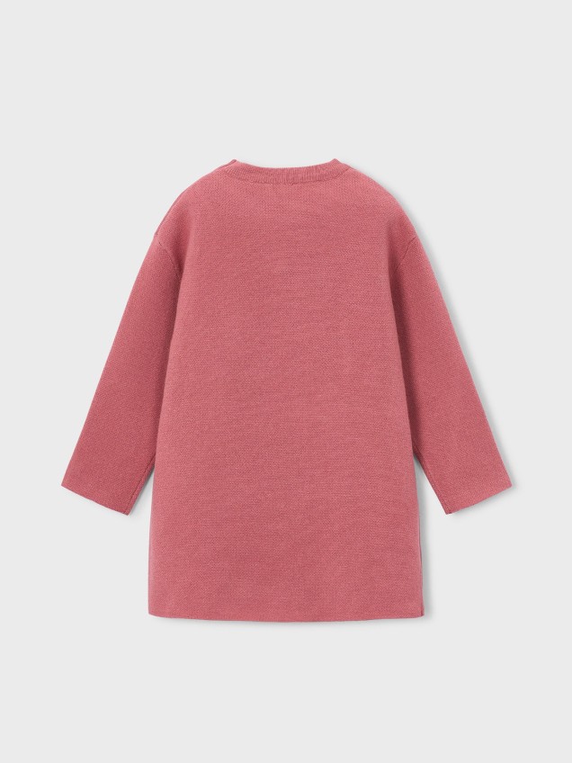 Vestido de Malha com Cachecol
