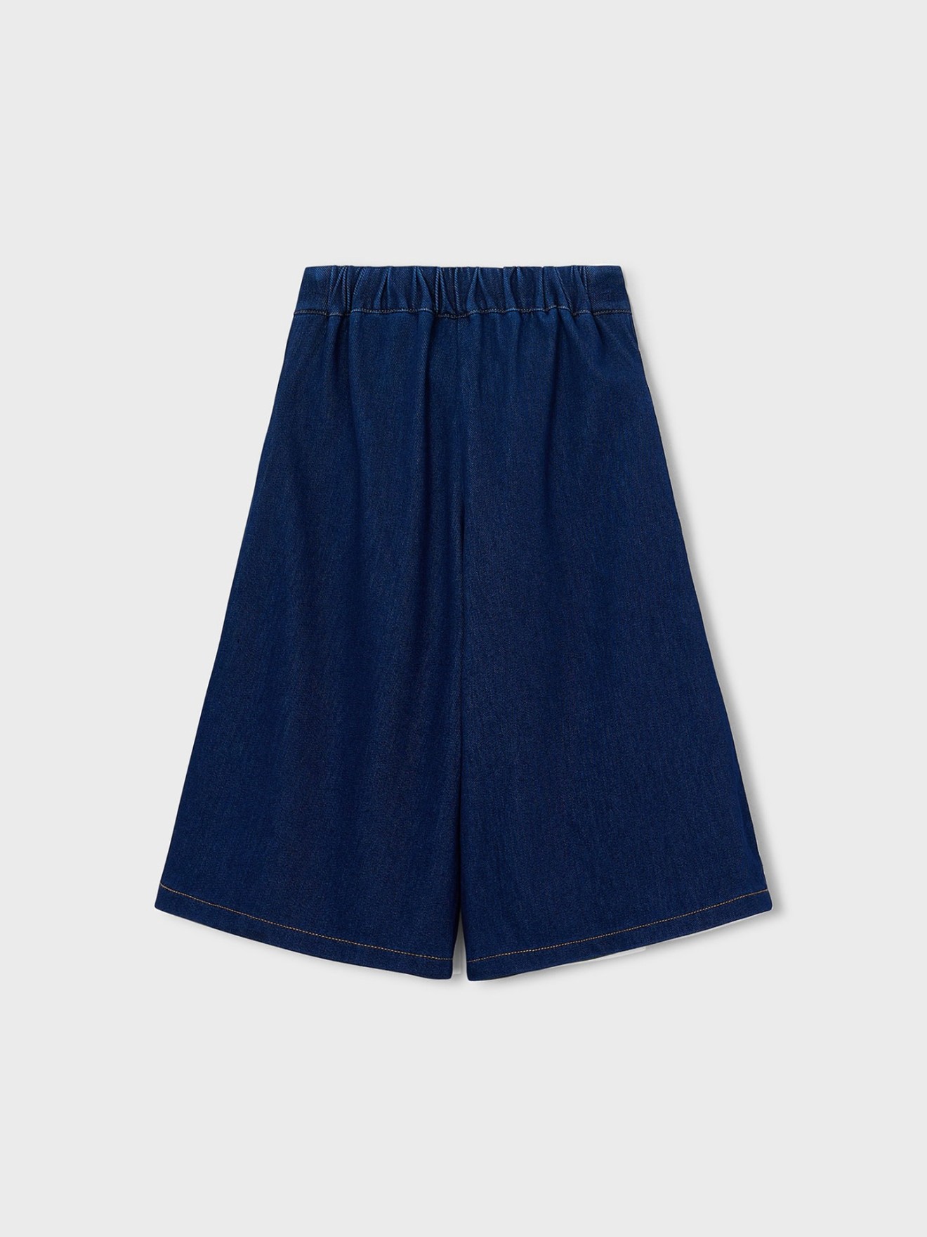 Saia-Calça Midi em Denim