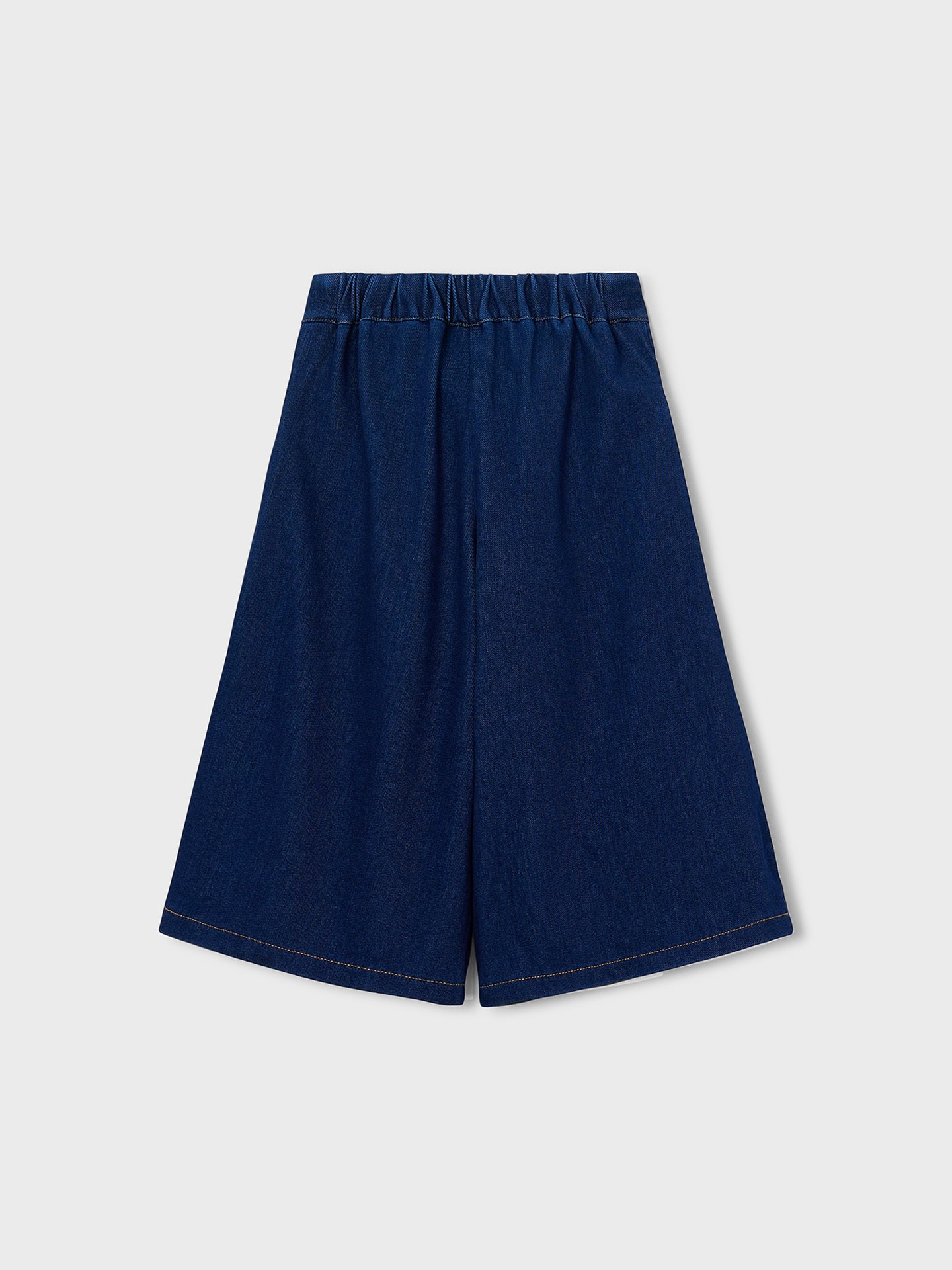 Saia-Calça Midi em Denim
