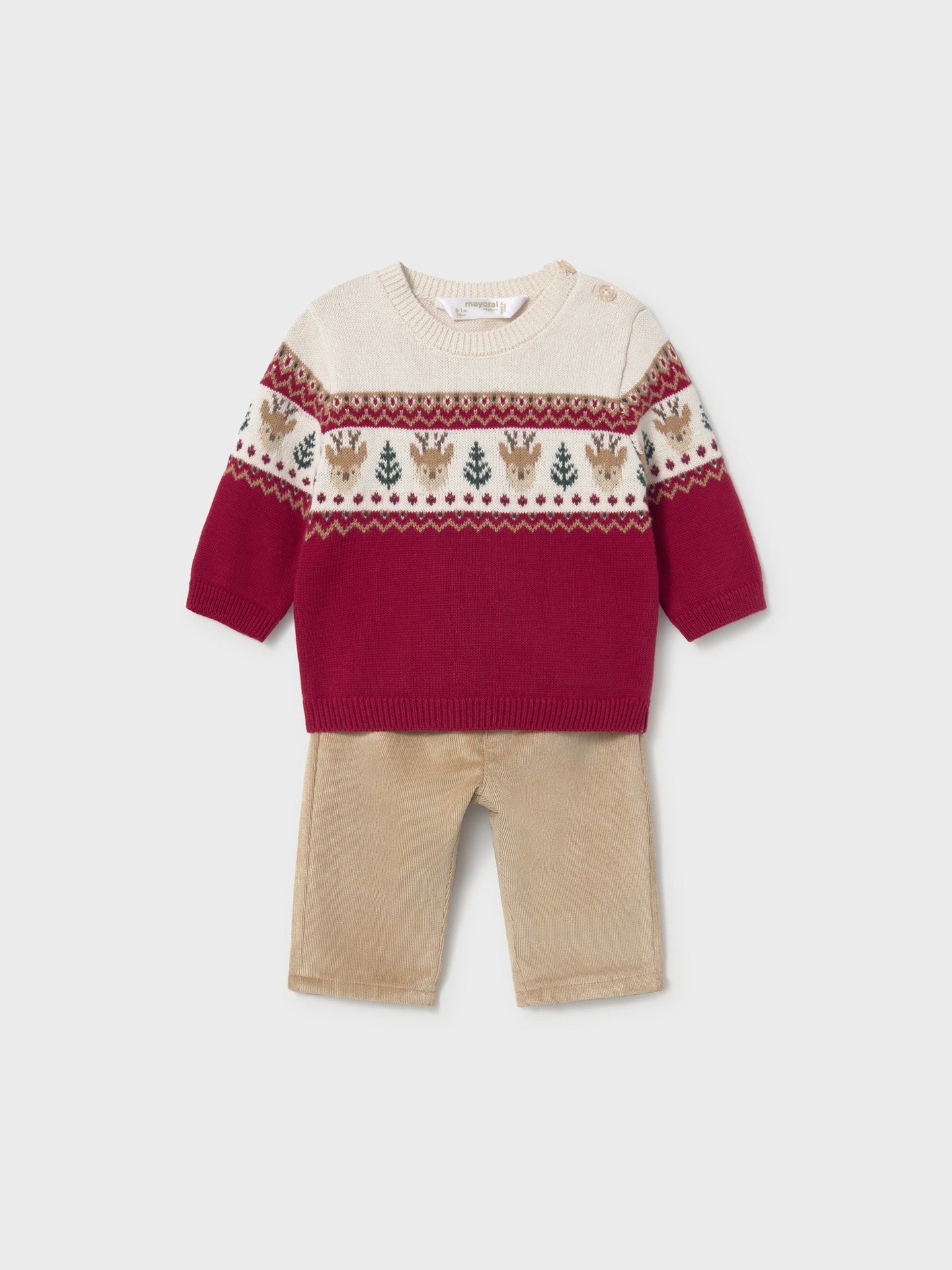 Conjunto de Camisola de Malha e Calças de Bebé