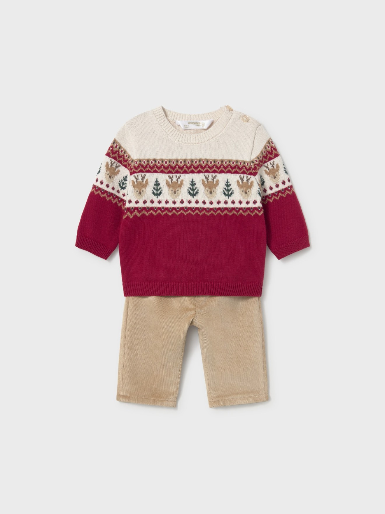 Conjunto de Camisola de Malha e Calças de Bebé
