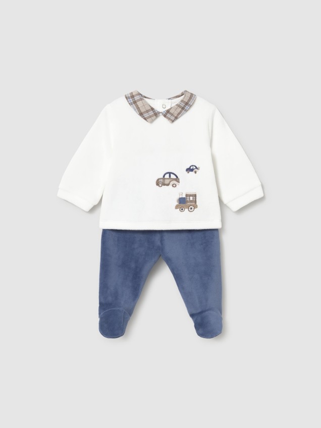 Conjunto de Bebé com Gola