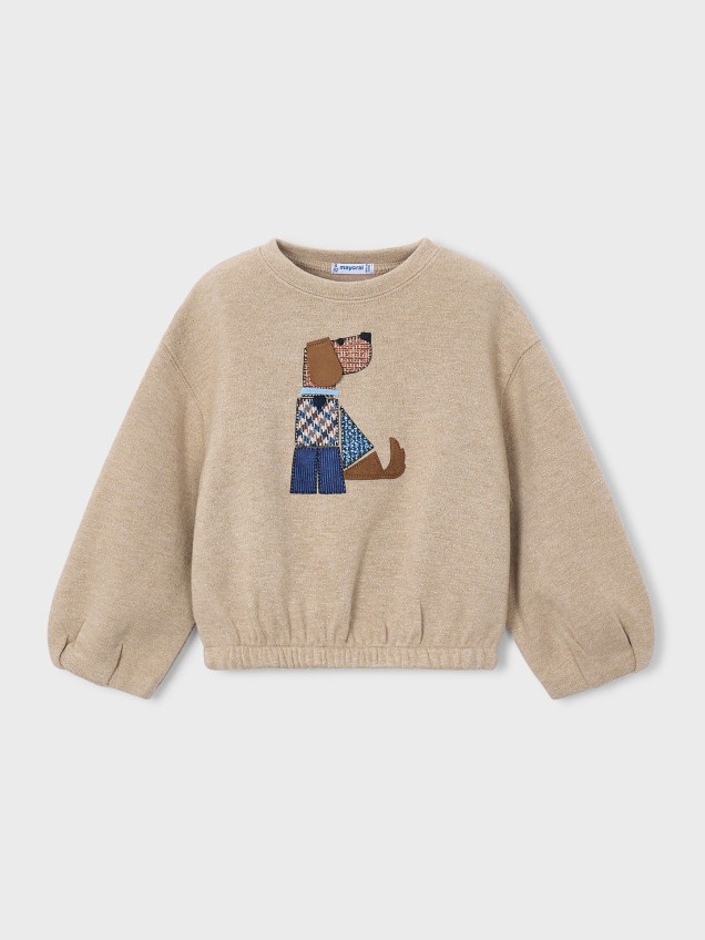 Camisola de Malha com Aplique