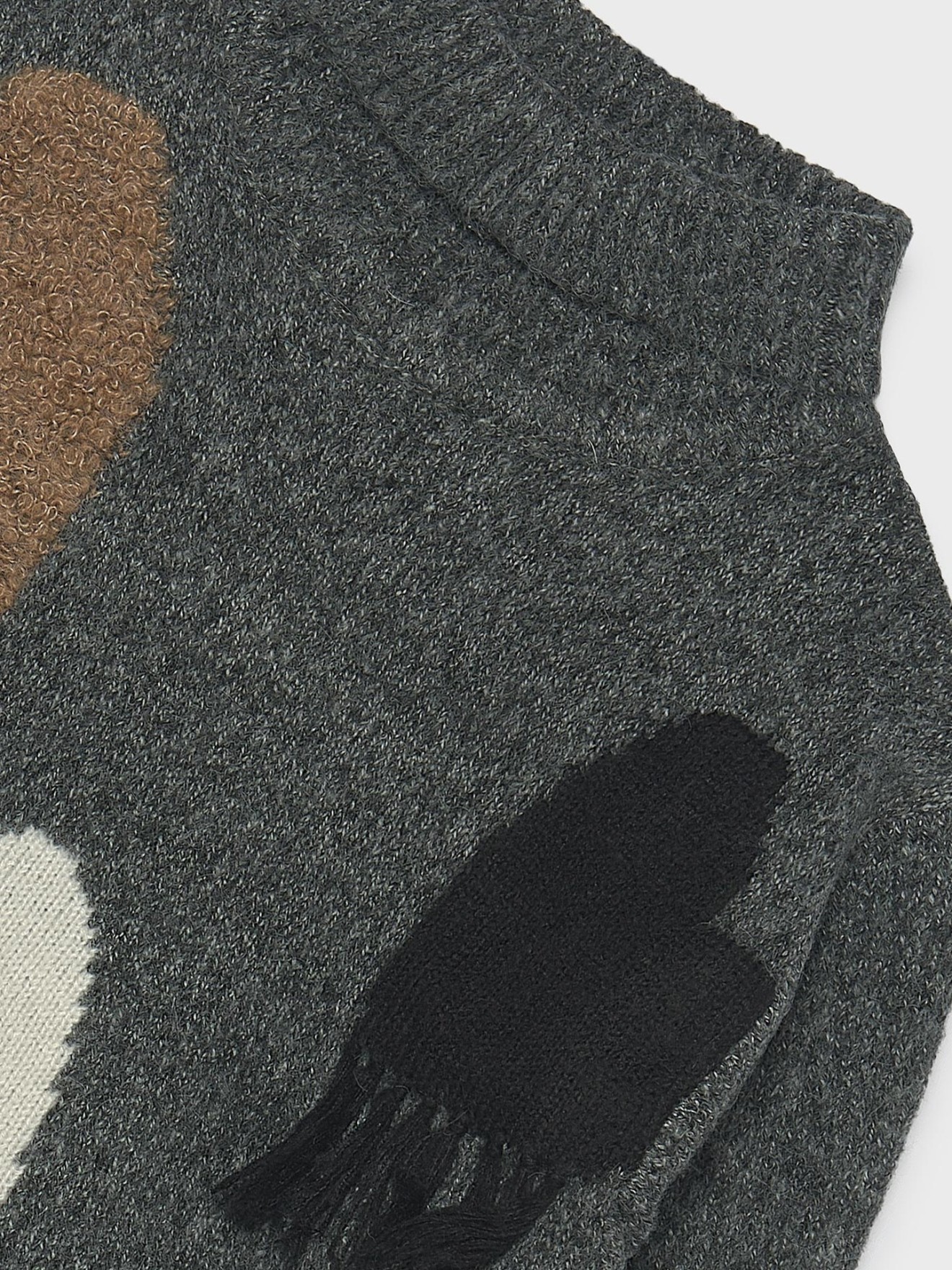 Camisola de Malha Intarsia com Corações