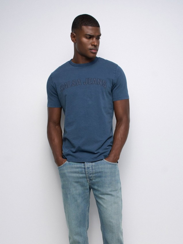 T-shirt Slim Fit com Logótipo