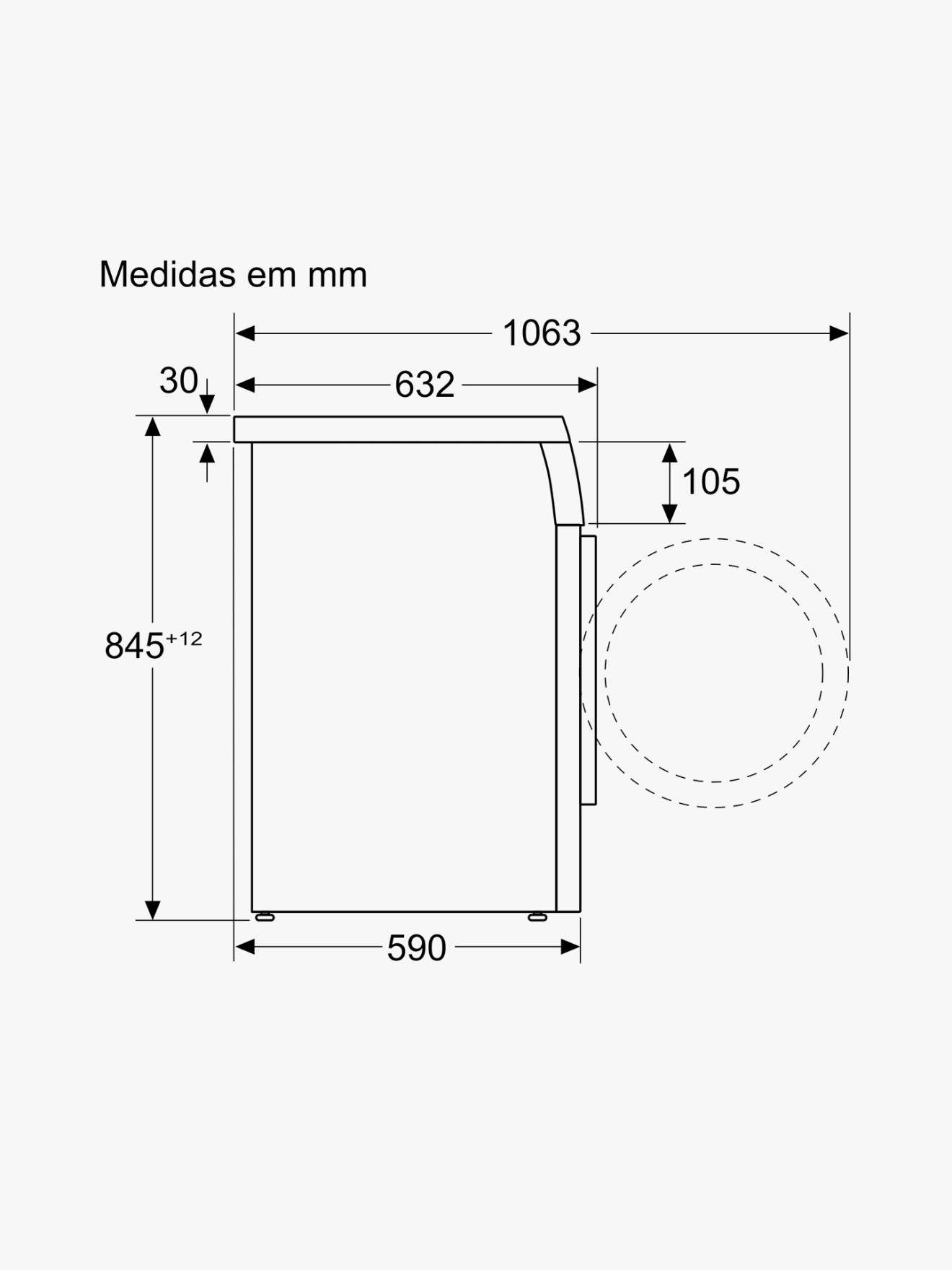 Máquina de Lavar Roupa 9 KG