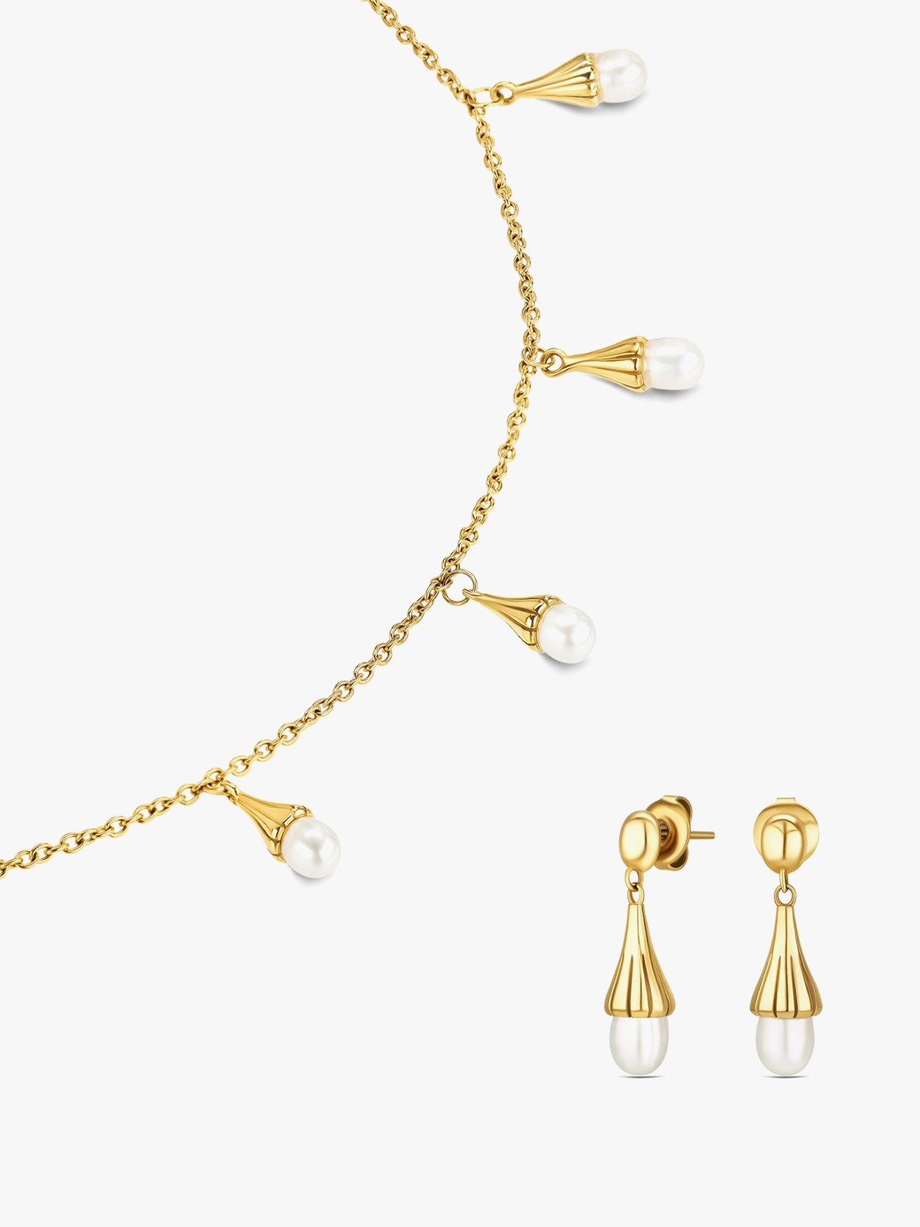 Set Colar & Brincos Sea Pearl