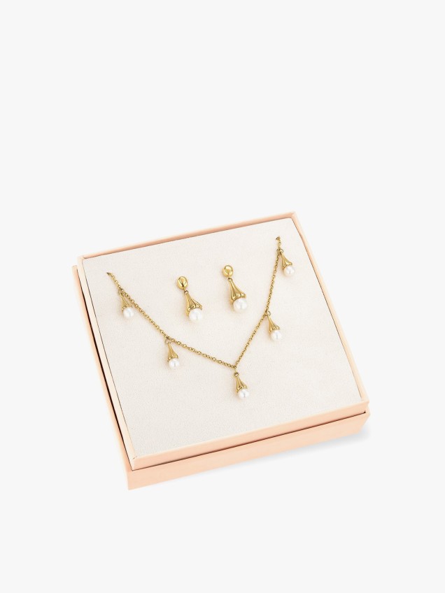 Set Colar & Brincos Sea Pearl