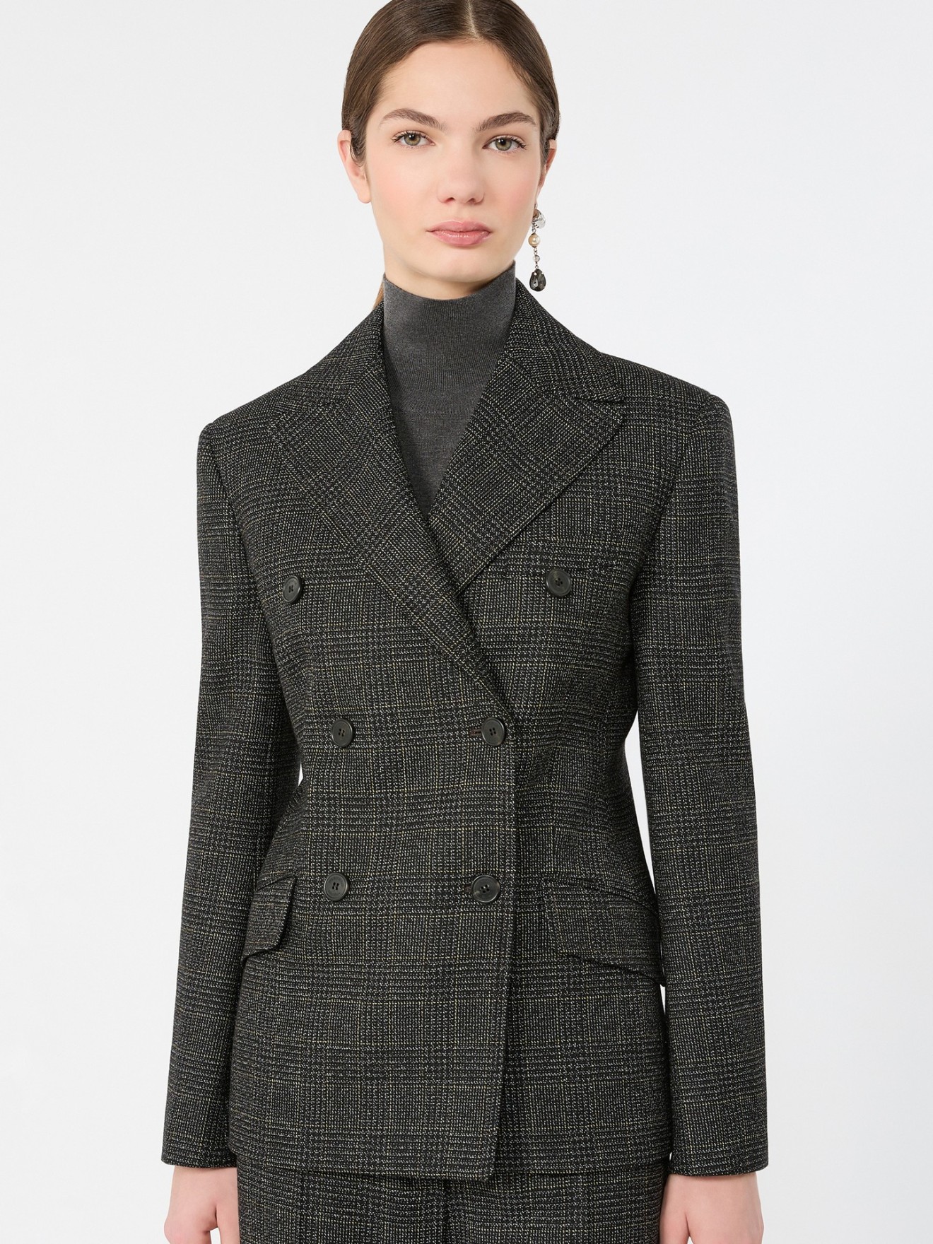 Blazer com Padr�o Pr�ncipe de Gales WKDOCCHIO