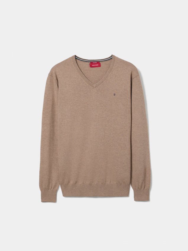 Camisola de Malha com Decote em V