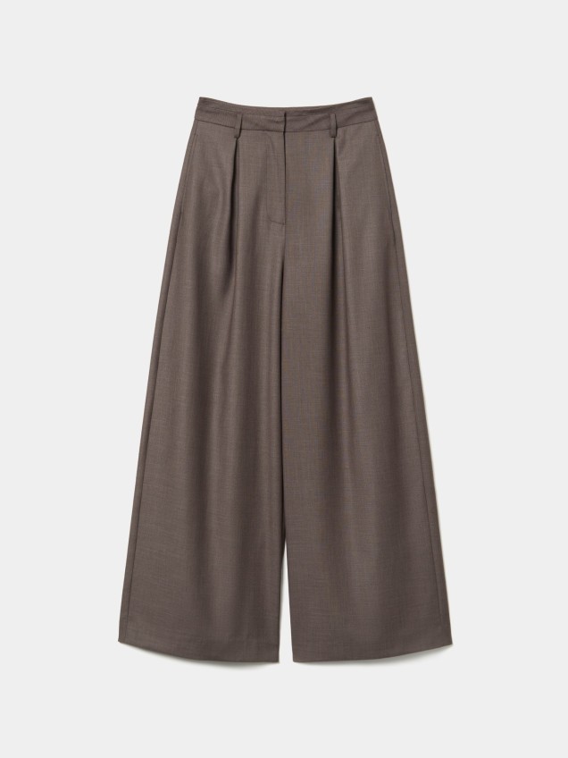 Calças Pantalona com Pregas