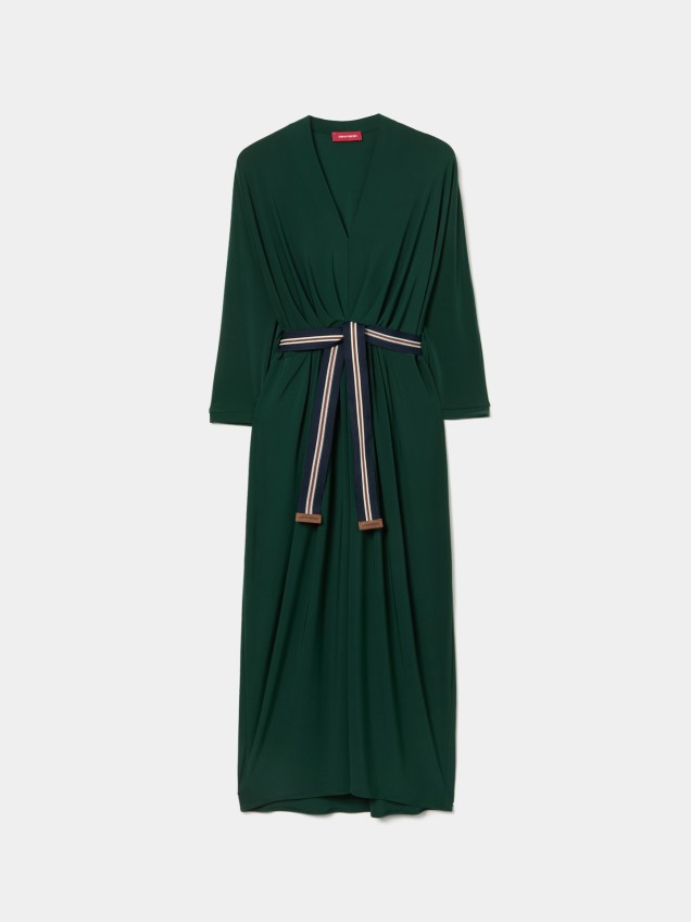 Vestido Midi com Cinto
