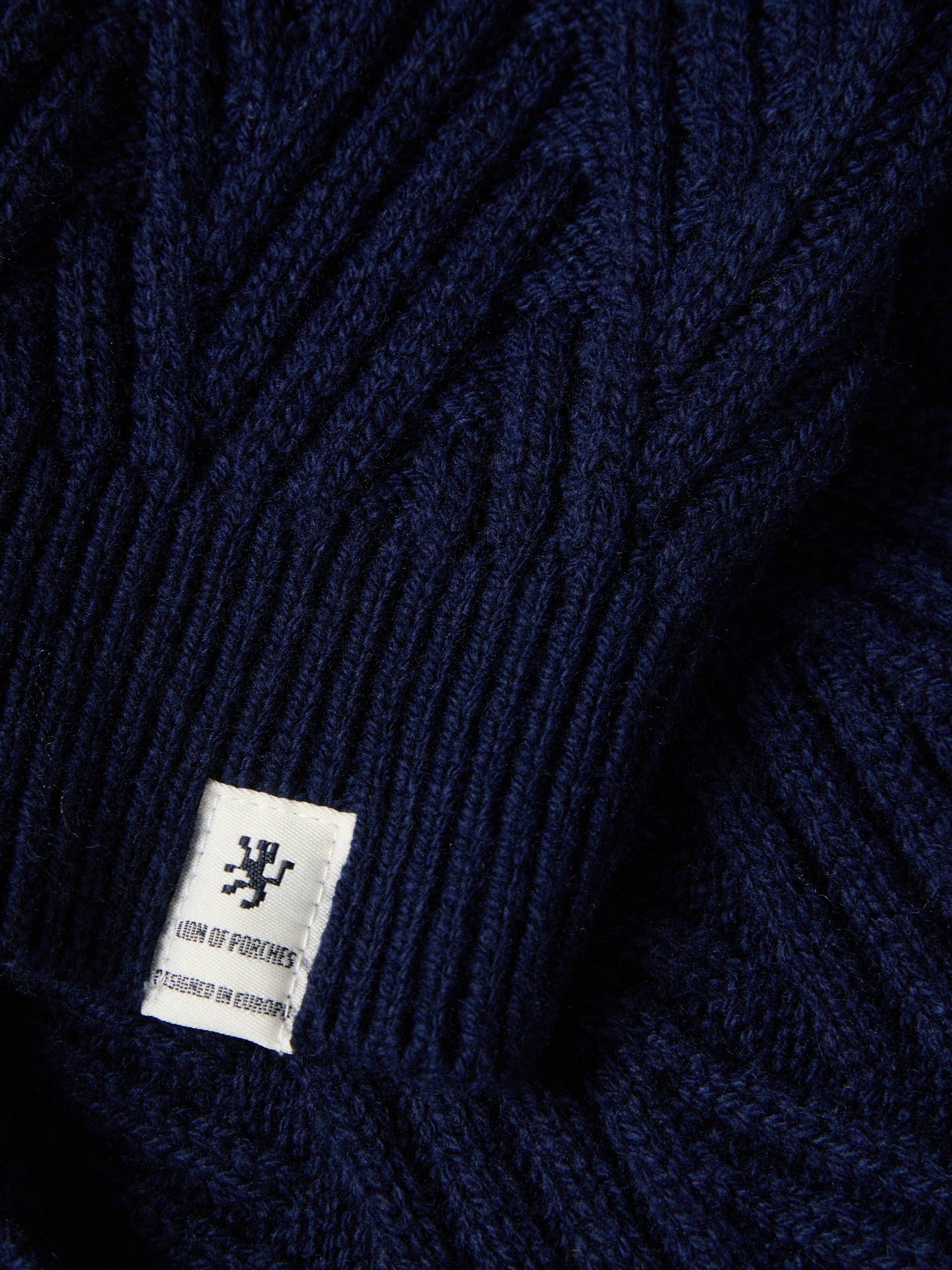 Camisola de Gola Alta com Textura