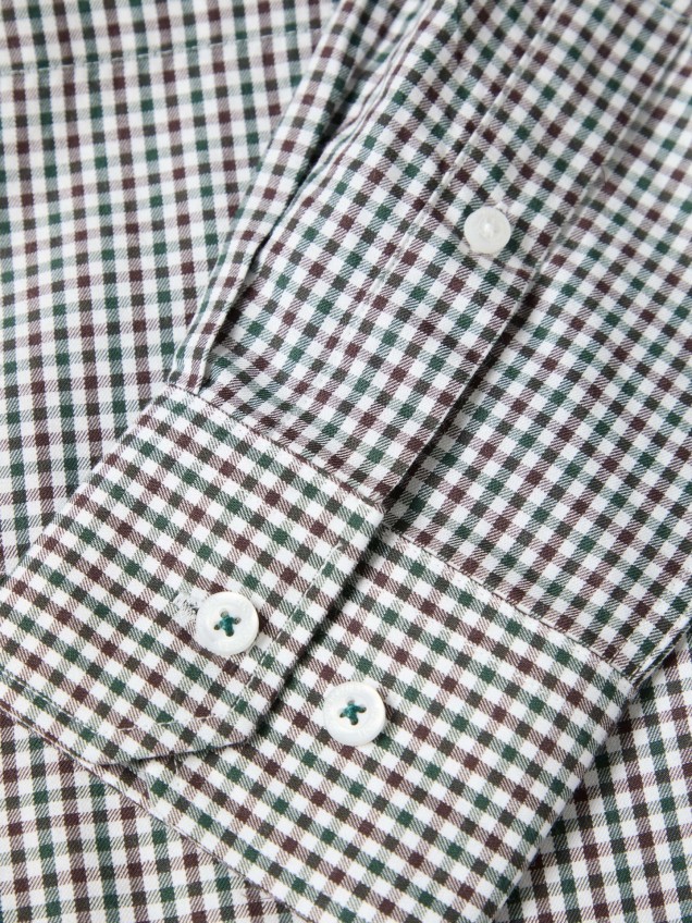 Camisa Regular Fit aos Quadrados