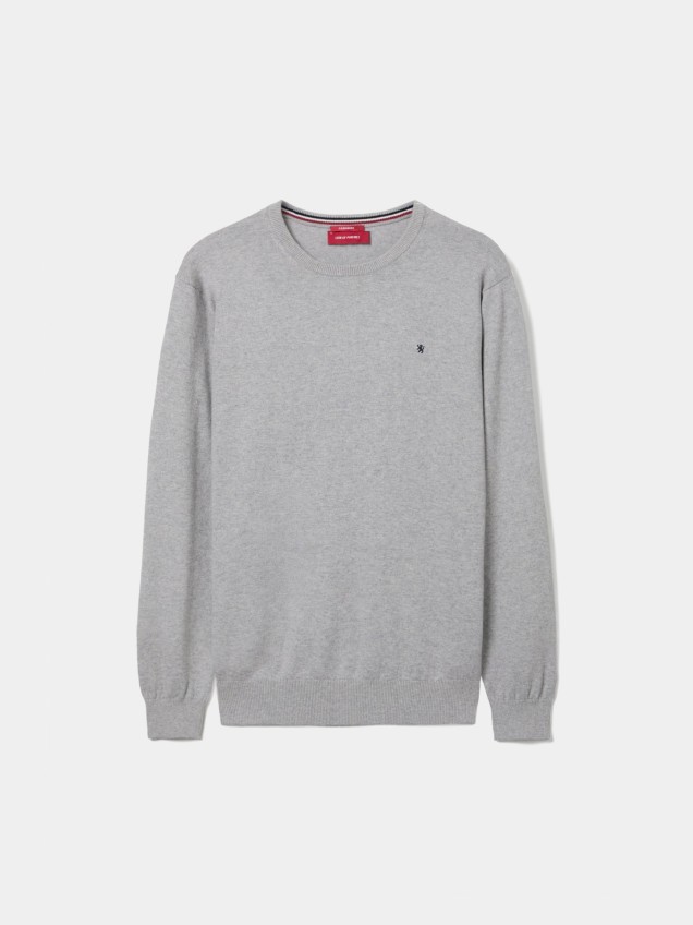 Camisola de Malha com Decote Redondo