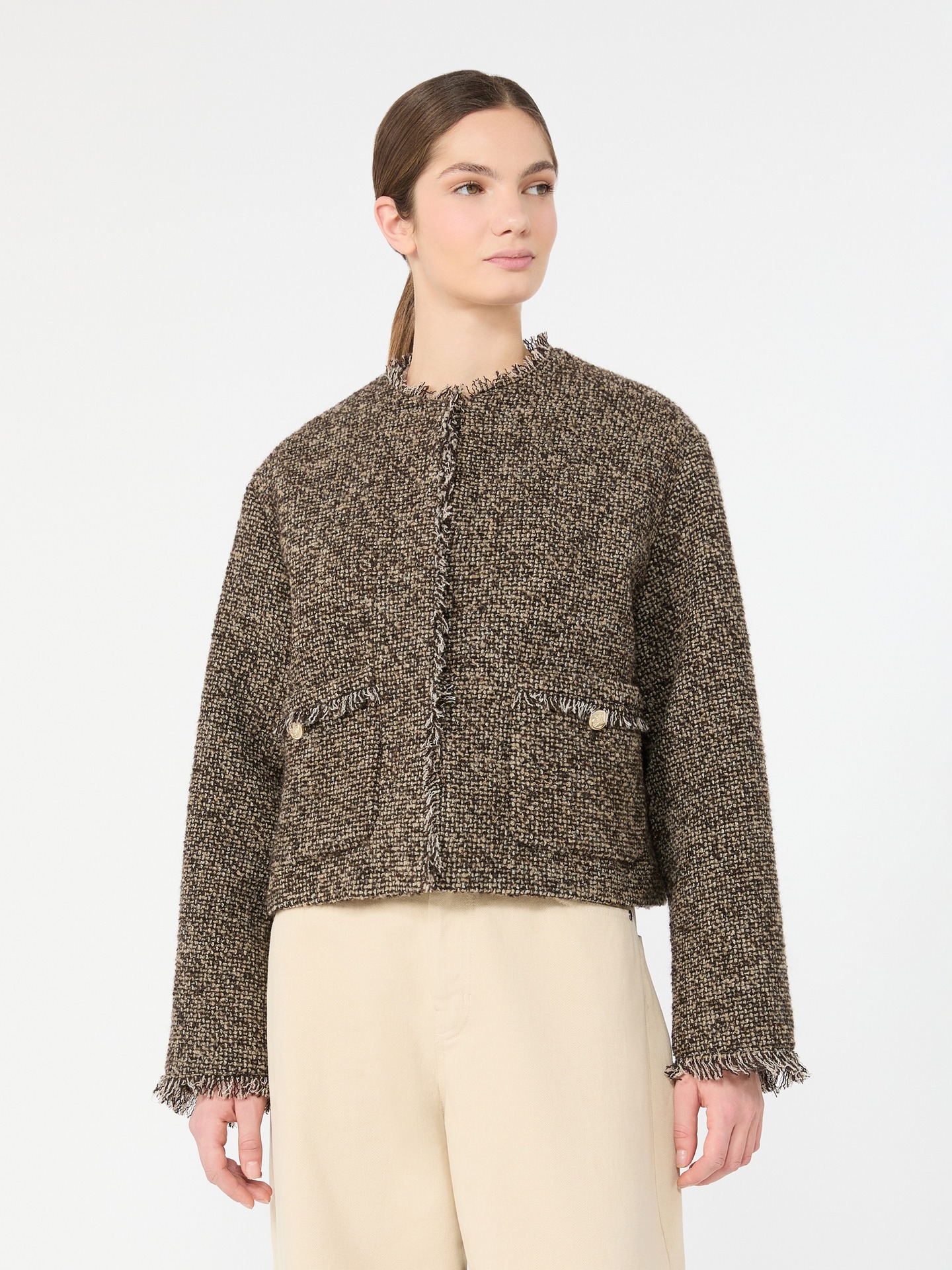 Casaco Bouclé Cropped WKDVENTO
