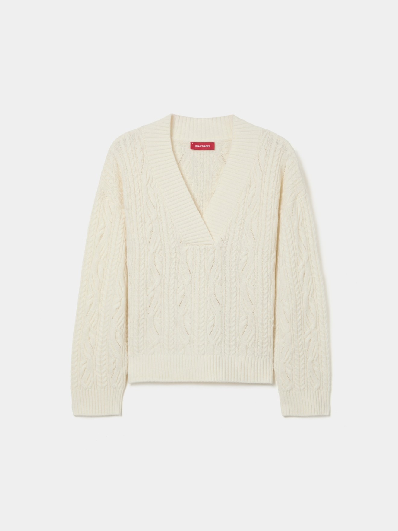 Camisola em L� com Decote em V