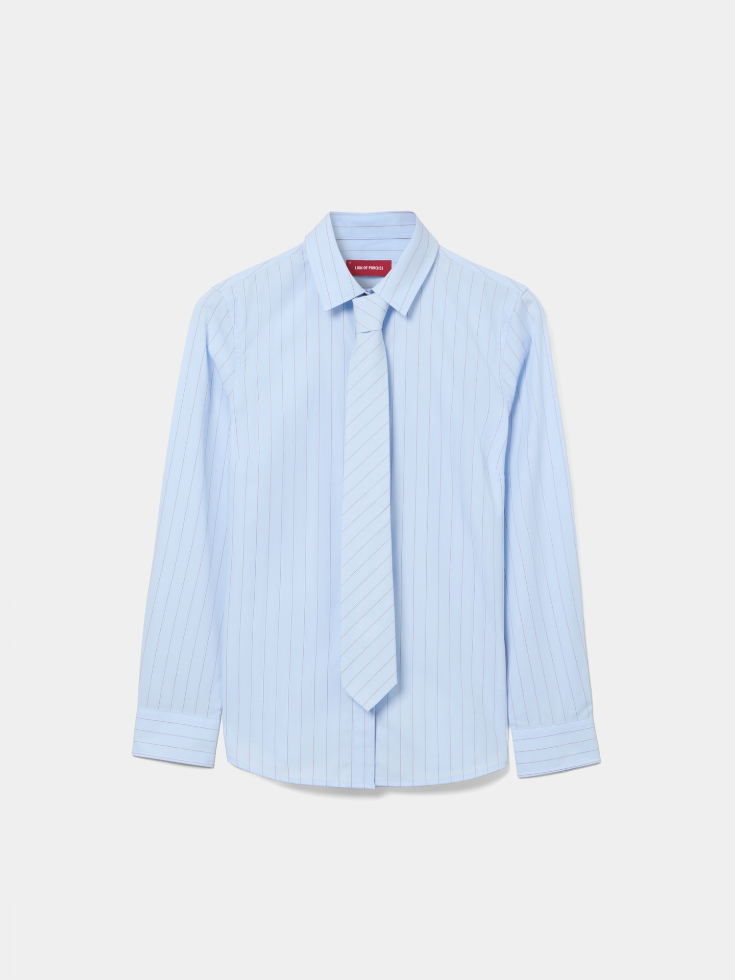 Camisa às Riscas com Gravata