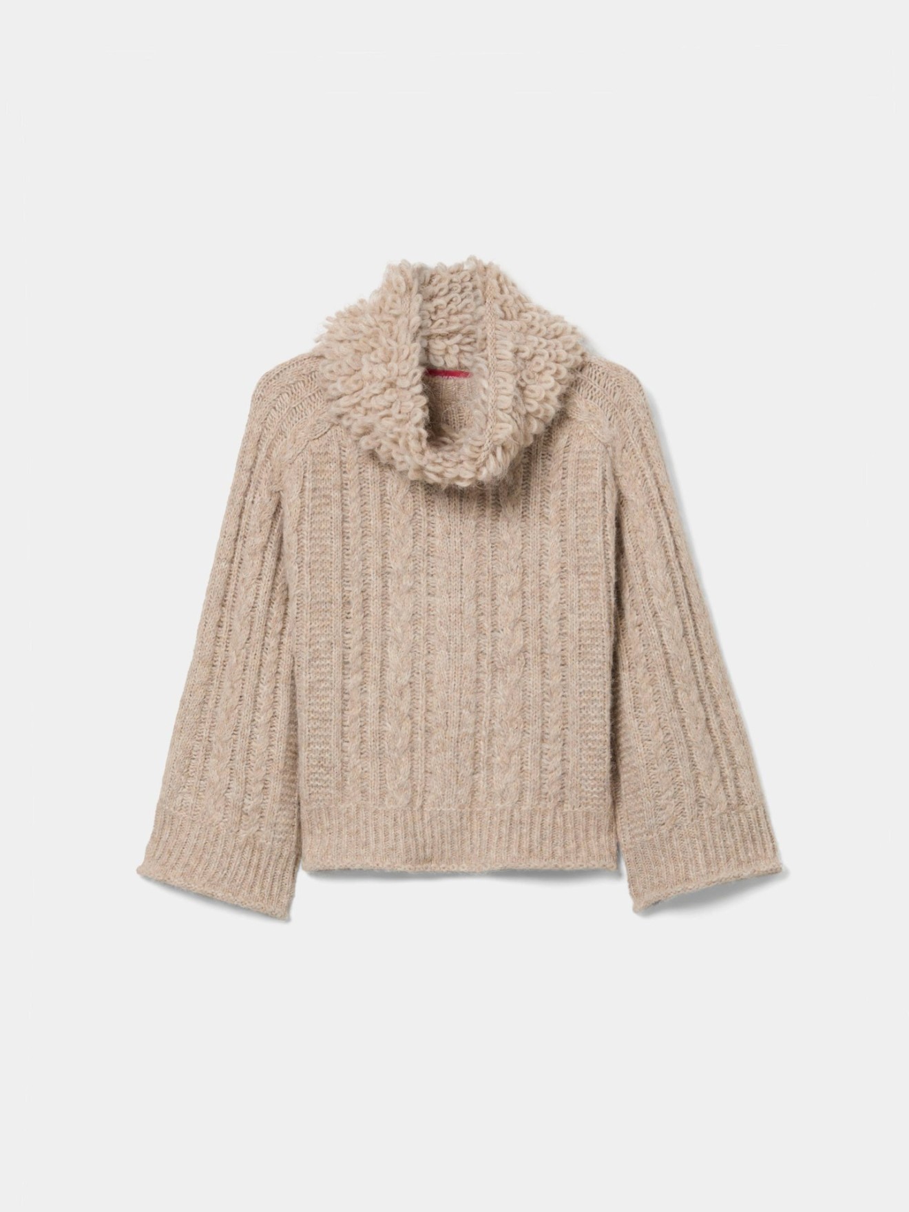 Camisola de Gola Alta em Malha