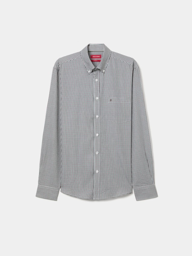 Camisa Regular Fit aos Quadrados