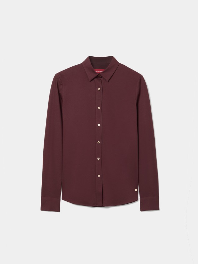 Camisa em Algodão de Manga Comprida