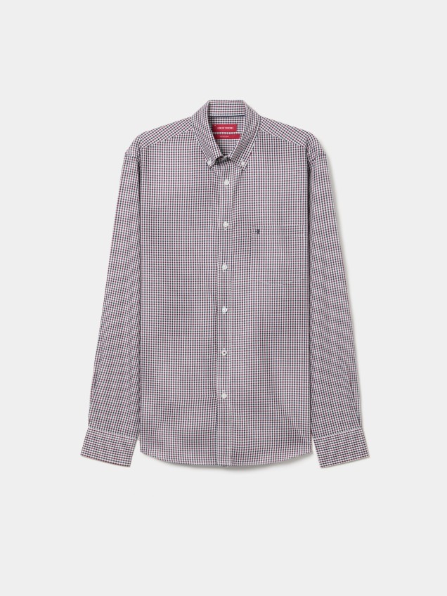 Camisa Regular Fit aos Quadrados