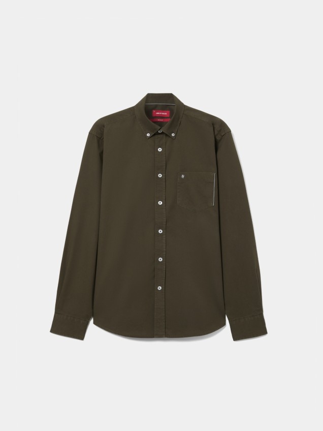 Camisa Regular Fit em Algod�o