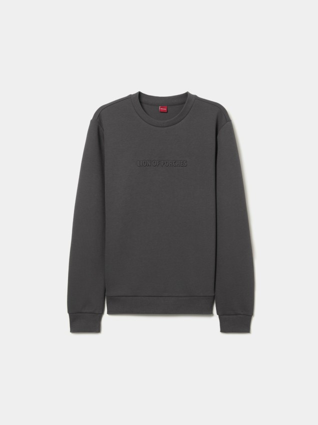 Sweatshirt com Log�tipo em Relevo