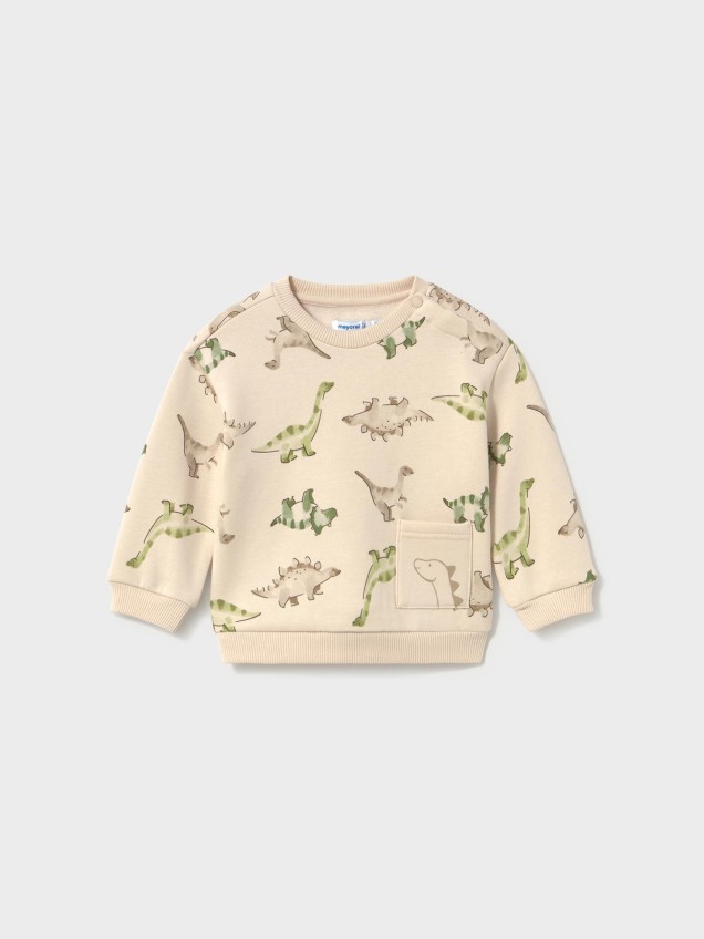 Sweatshirt com Estampado de Dinossauros