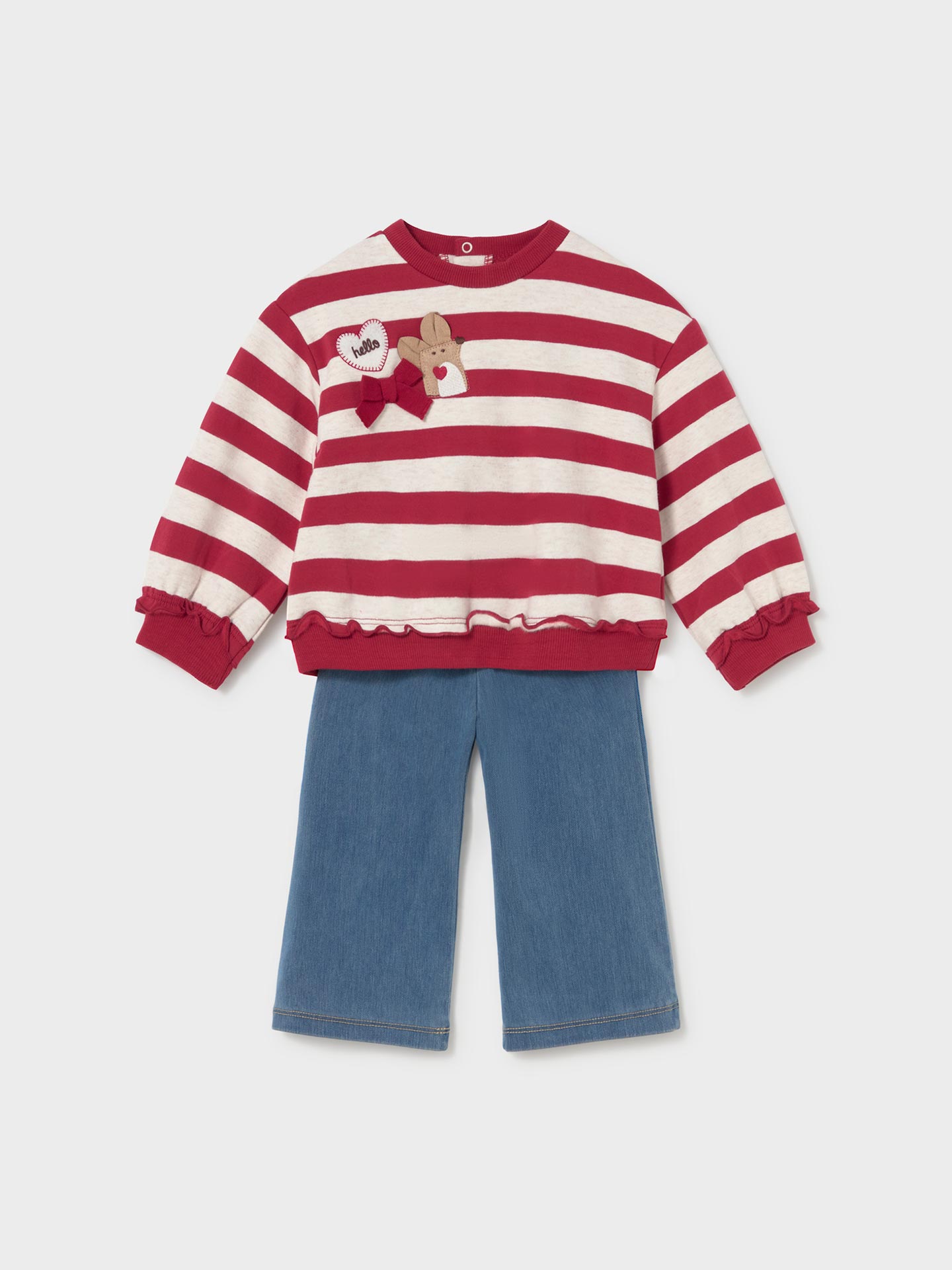 Conjunto de Sweatshirt e Calças de Ganga