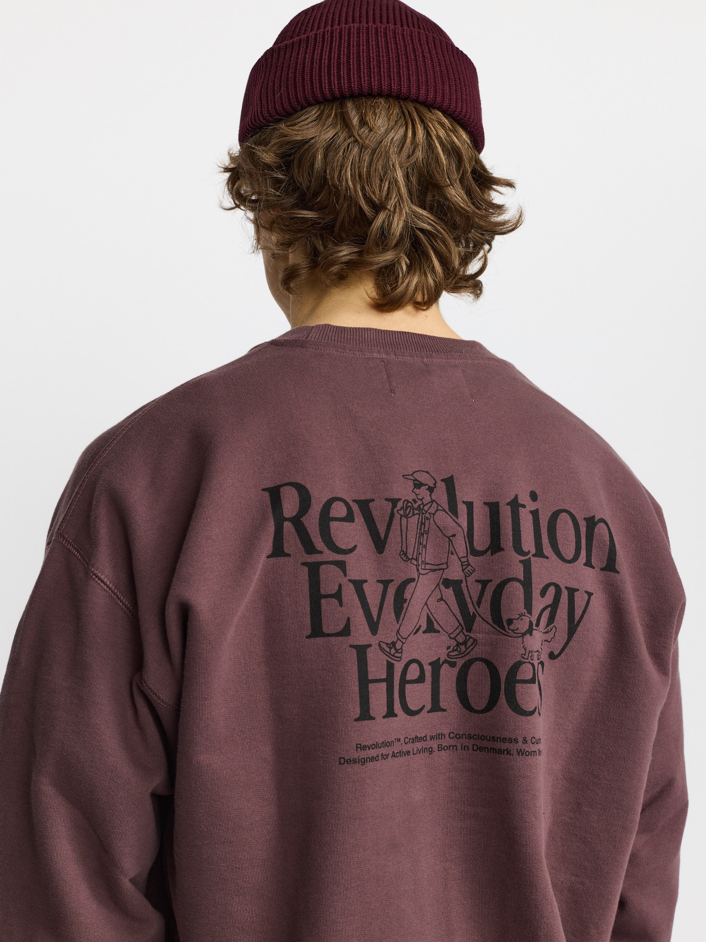 Sweatshirt em Algodão Orgânico com Gola Redonda
