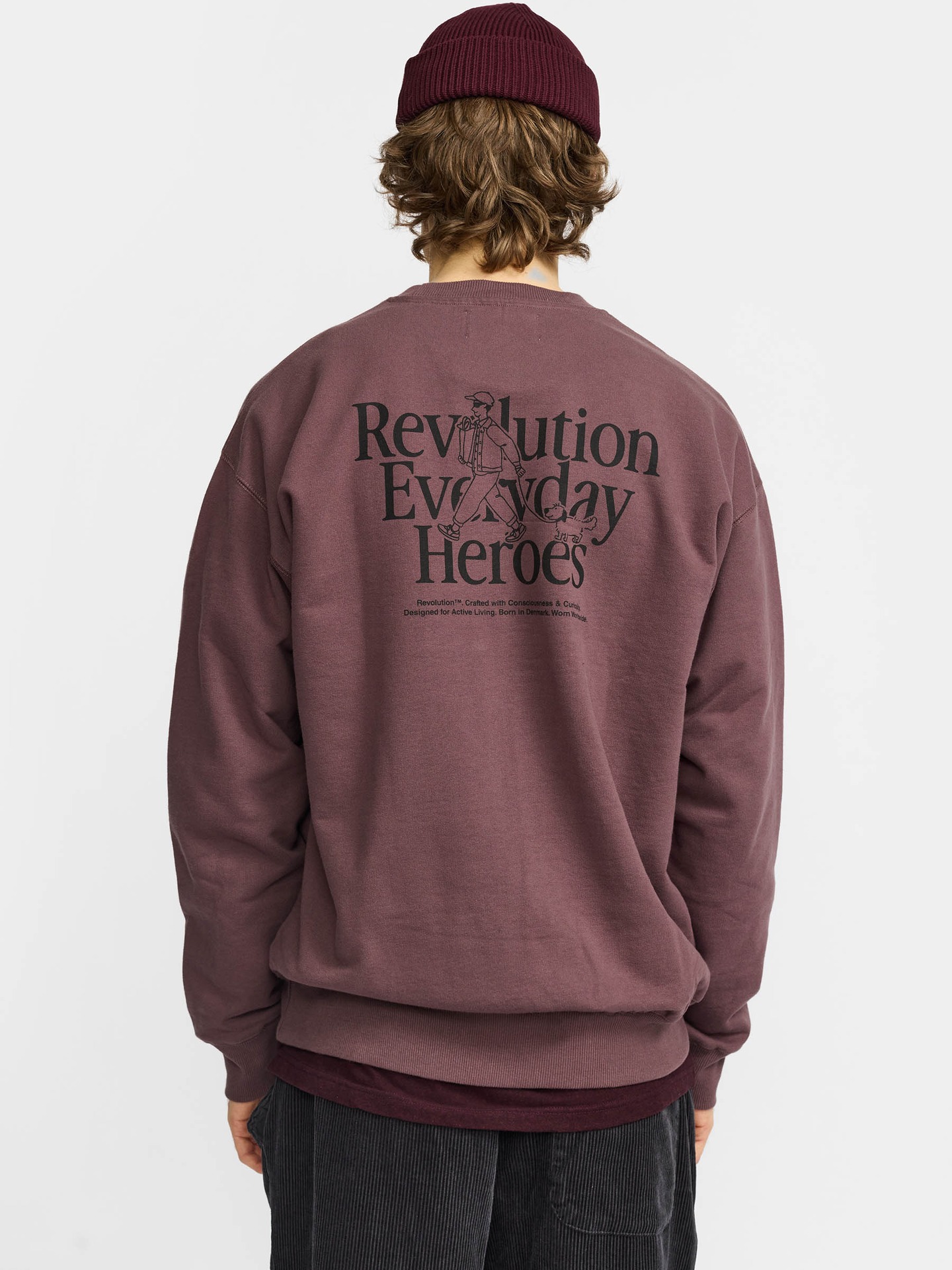 Sweatshirt em Algodão Orgânico com Gola Redonda