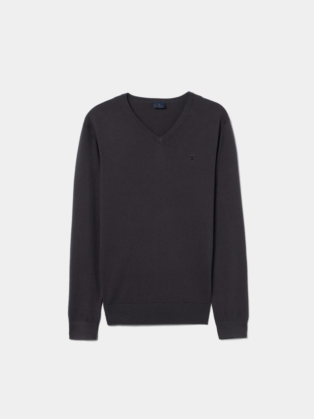 Camisola de Malha com Decote em V