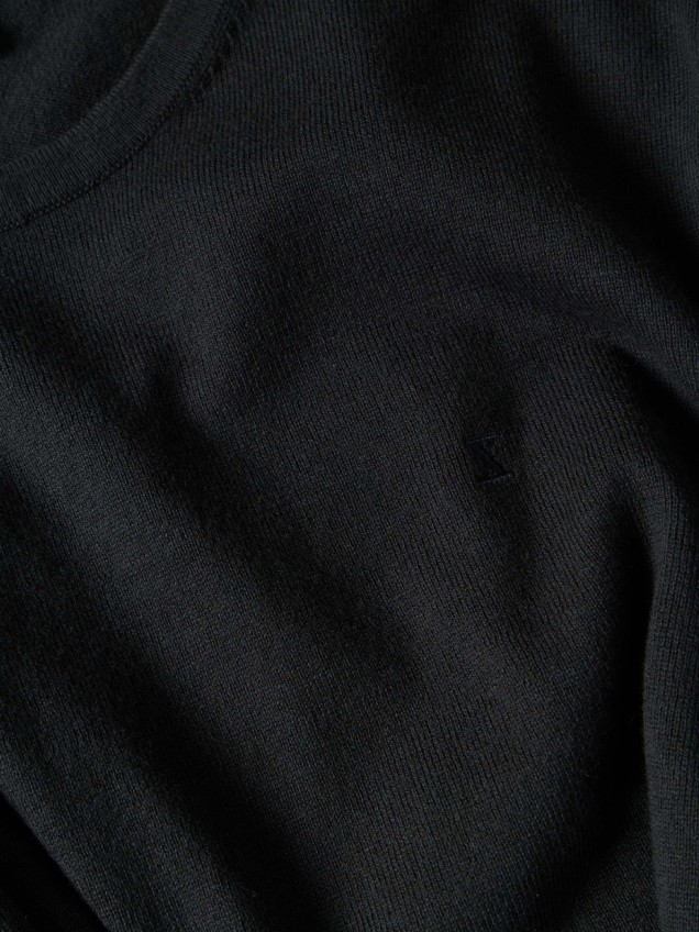 Camisola de Malha com Gola Redonda