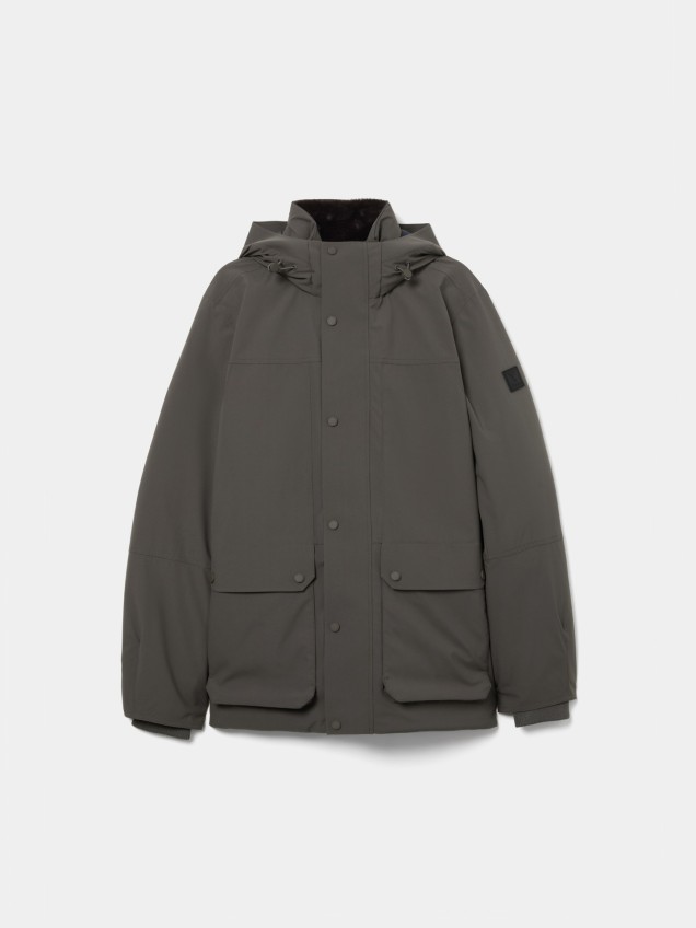 Parka Acolchoada Repelente à Água
